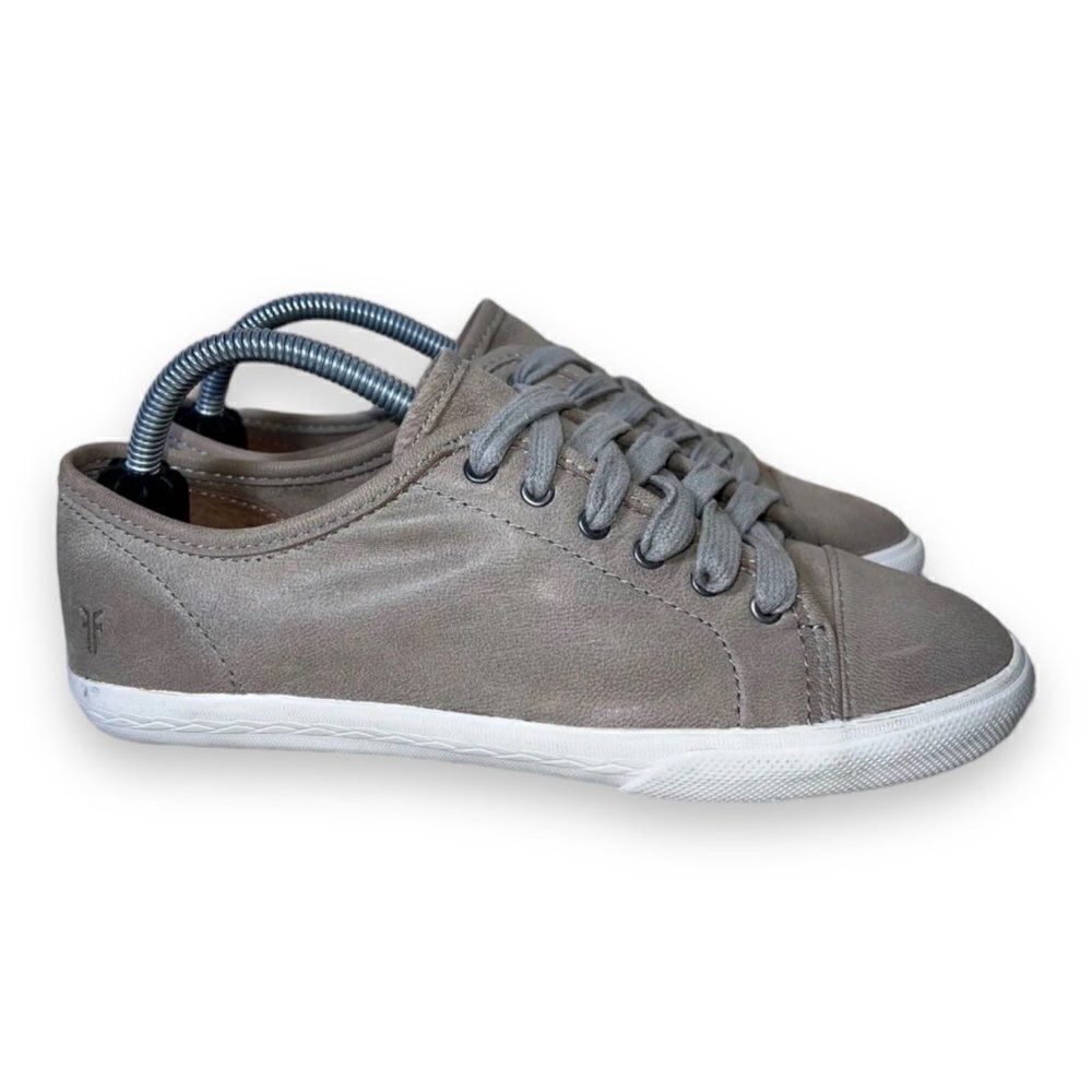 Frye Peggy Low Lace Up Casual Sneakers Taupe Women's 6.5 - Picture 4 of 11